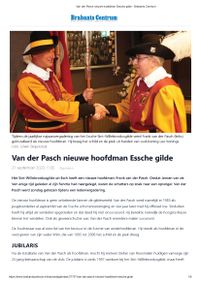 BrabantsCentrum 2022-09-27 Van der Pasch nieuwe hoofdman Essche gilde